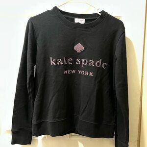Kate Spade Black Crewneck Top